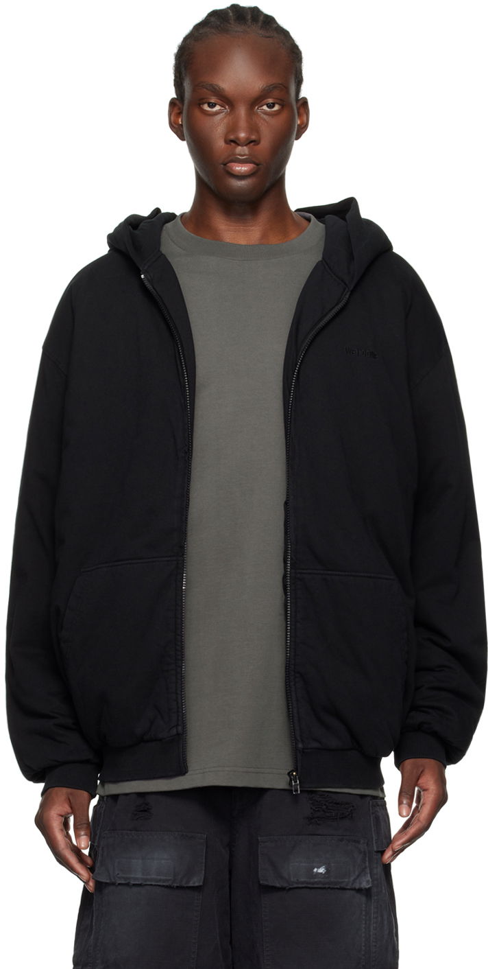 Pulover We11done Padded Full-Zip Hoodie Črna | WD-TJ2-24-870-U-BK, 0