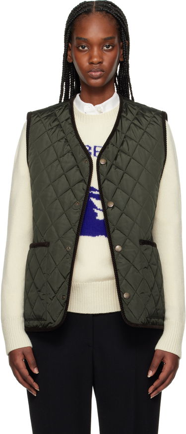 Telovnik Burberry Burberry Quilted Vest Zelena | 8108400, 0