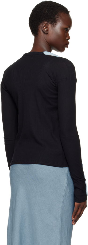 Pleteni pulover Baserange Circ Black & Blue Cardigan Črna | TOCC-RB-SP25, 2