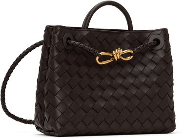 Torba za čez ramo Bottega Veneta Green Small Andiamo Top Handle Bag Črna | 766014 VCPP1, 4