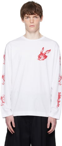 Simone Rocha Tortoise & Hare Graphic Long Sleeve T-Shirt