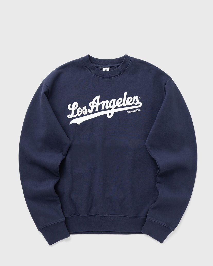 Pulover Sporty & Rich Sporty & Rich Los Angeles Dodgers Crewneck Sweatshirt Mornarica | ST071627667BL106