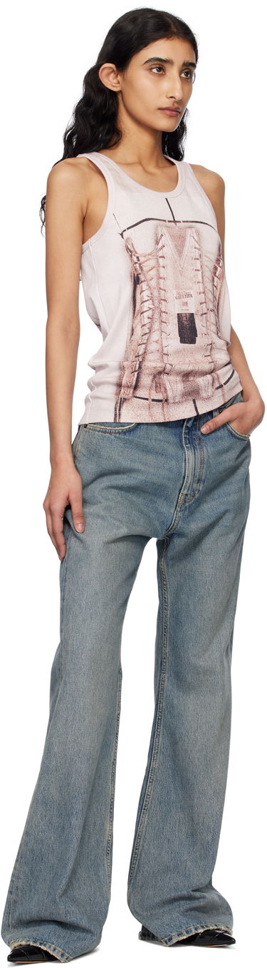 Majica brez rokavov Jean Paul Gaultier Jean Paul Gaultier Corset Trompe-L’oeil Tank Top Bež | 25/34-F-DB057-J582-260100, 3