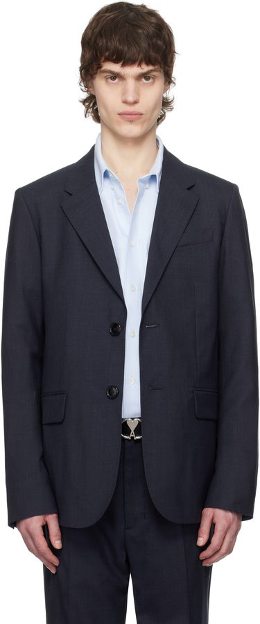 Hlače AMI AMI Paris Two Buttons Wool Blazer Mornarica | HBV008.WV0043, 0