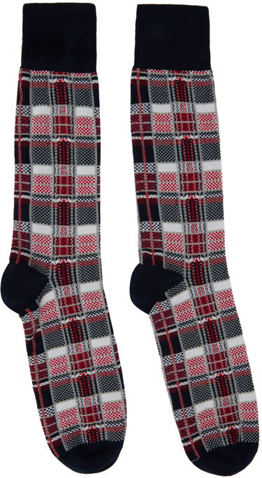 Nogavice Thom Browne Thom Browne Check Socks Večbarvna | MAS155A-Y3012, 0