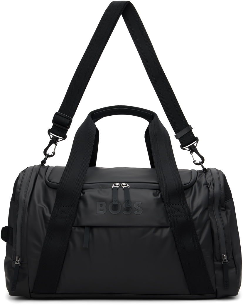 Potovalna torba BOSS Logo Canvas Duffle Bag Črna | 50548088