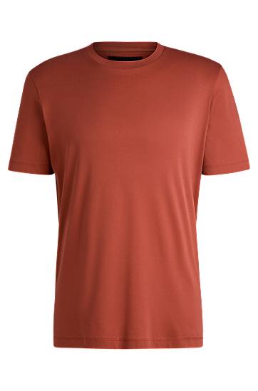 Majica BOSS Mercerized Cotton Regular Fit T-Shirt Rdeča | 50509277