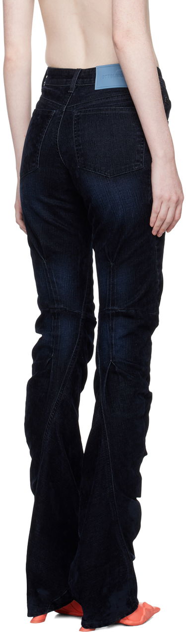Kavbojke Ottolinger Ottolinger Offset Scrunch Jeans Modra | 1701712, 2