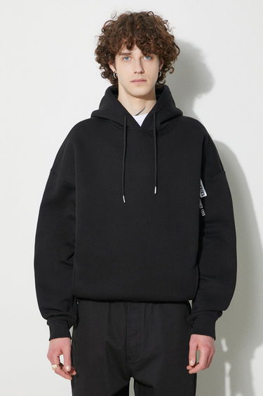 Pulover Alpha Industries Logo Hoody With Print Črna | 146340., 0