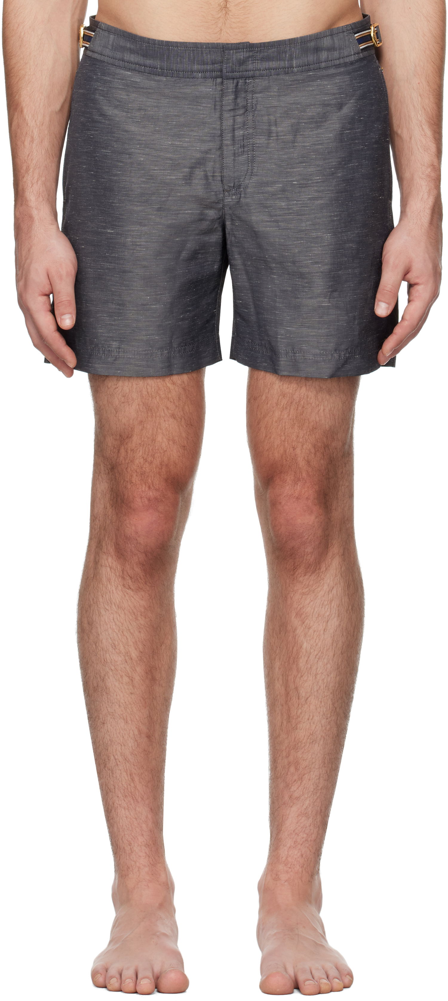 Kopalke Orlebar Brown Bulldog Linen Swim Shorts Siva | 280030, 0