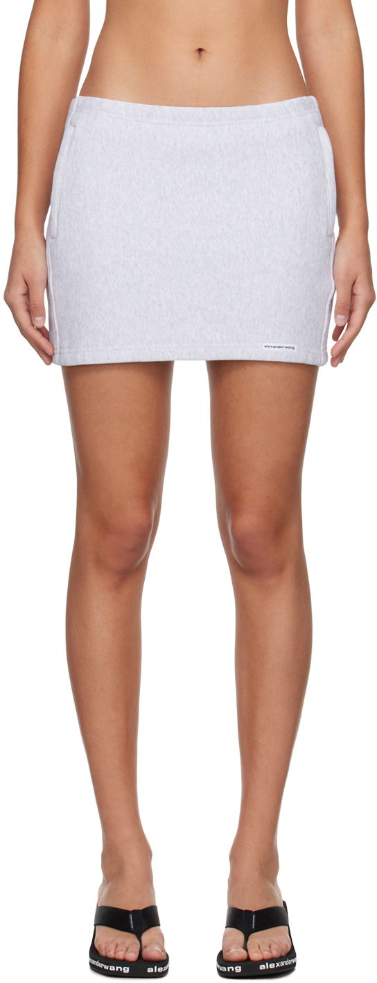 Krila Alexander Wang Wang Zip Miniskirt Siva | 4CC1245056, 0