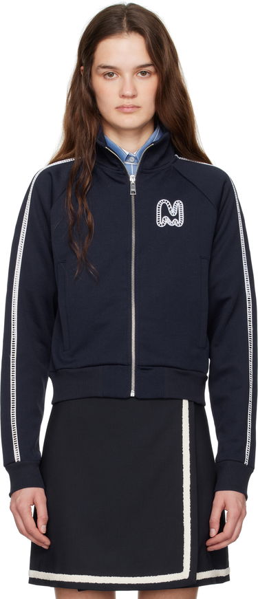 Pleteni pulover MSGM MSGM Logo Track Jacket Mornarica | 3841MDM136 257267, 0