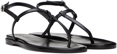 Modni dodatki Aeyde Aeyde Nala Leather Thong Sandals Črna | A11-FS-TTTR08FL48-SS24-800-007, 3