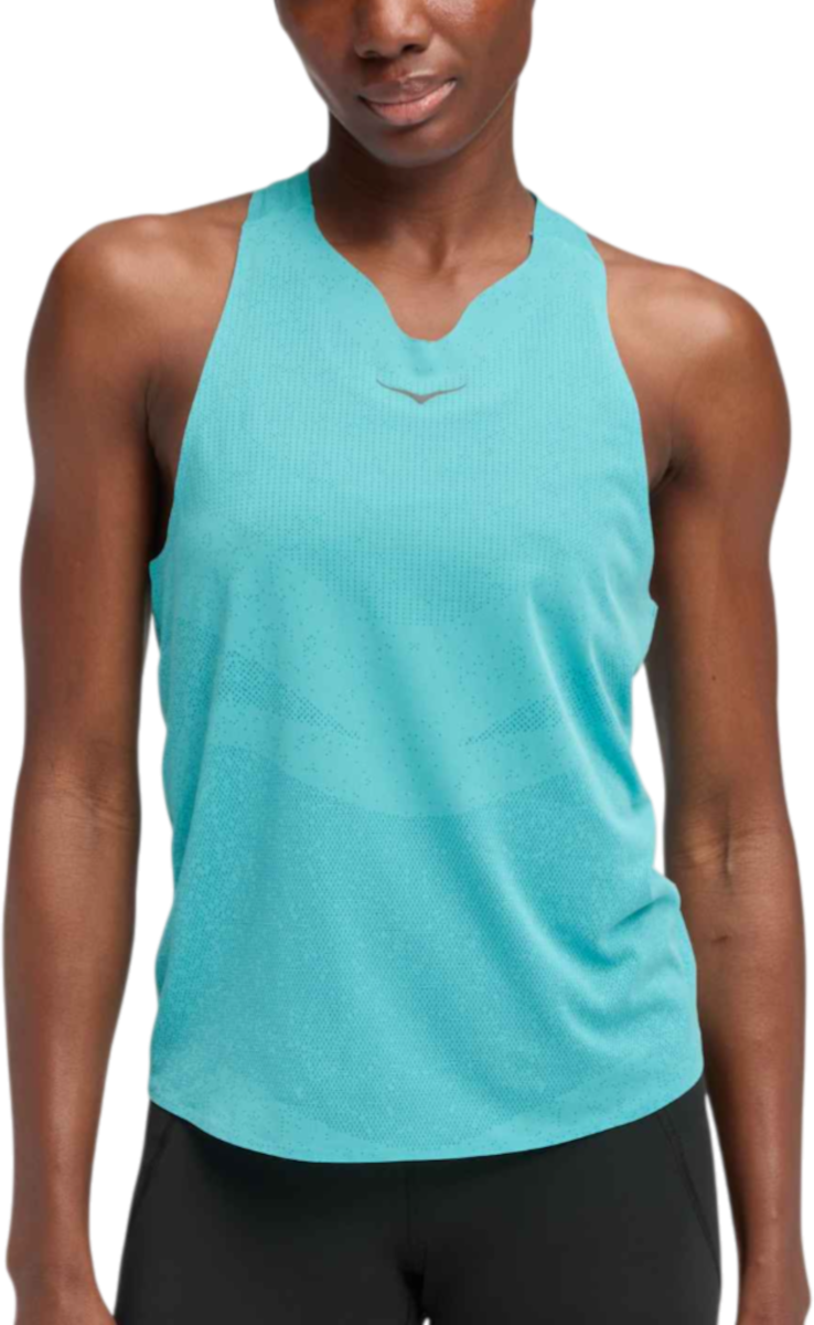 Majica brez rokavov Hoka One One Hoka Race Day Singlet Turkizna | 1164153-clu