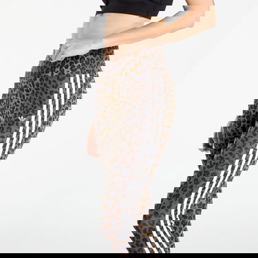 Pajkice adidas Performance 3-Stripes Leopard Print Leggings Rjava | JW7308, 4