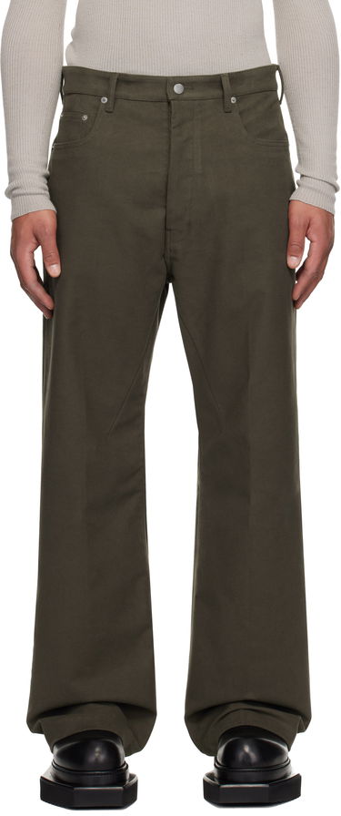 Kavbojke Rick Owens Concordians Geth Wide-Leg Twill Jeans Zelena | RU02E1333 TB, 0