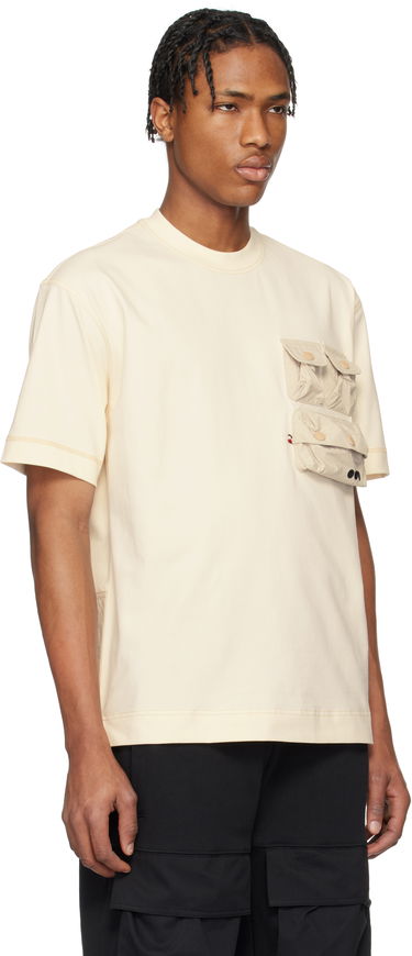 Majica Moncler Moncler Grenoble Cotton T-Shirt with Pockets Bež | K10978C0000389AW1, 1