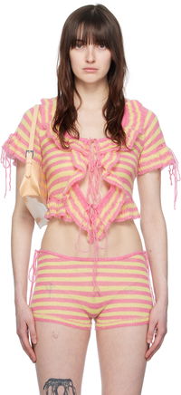 Guizio Ruffle Knitted Top