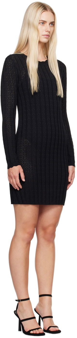 Obleke Loulou de Saison Loulou de Saison Senty Knit Mini Dress Bela | SENTY, 4