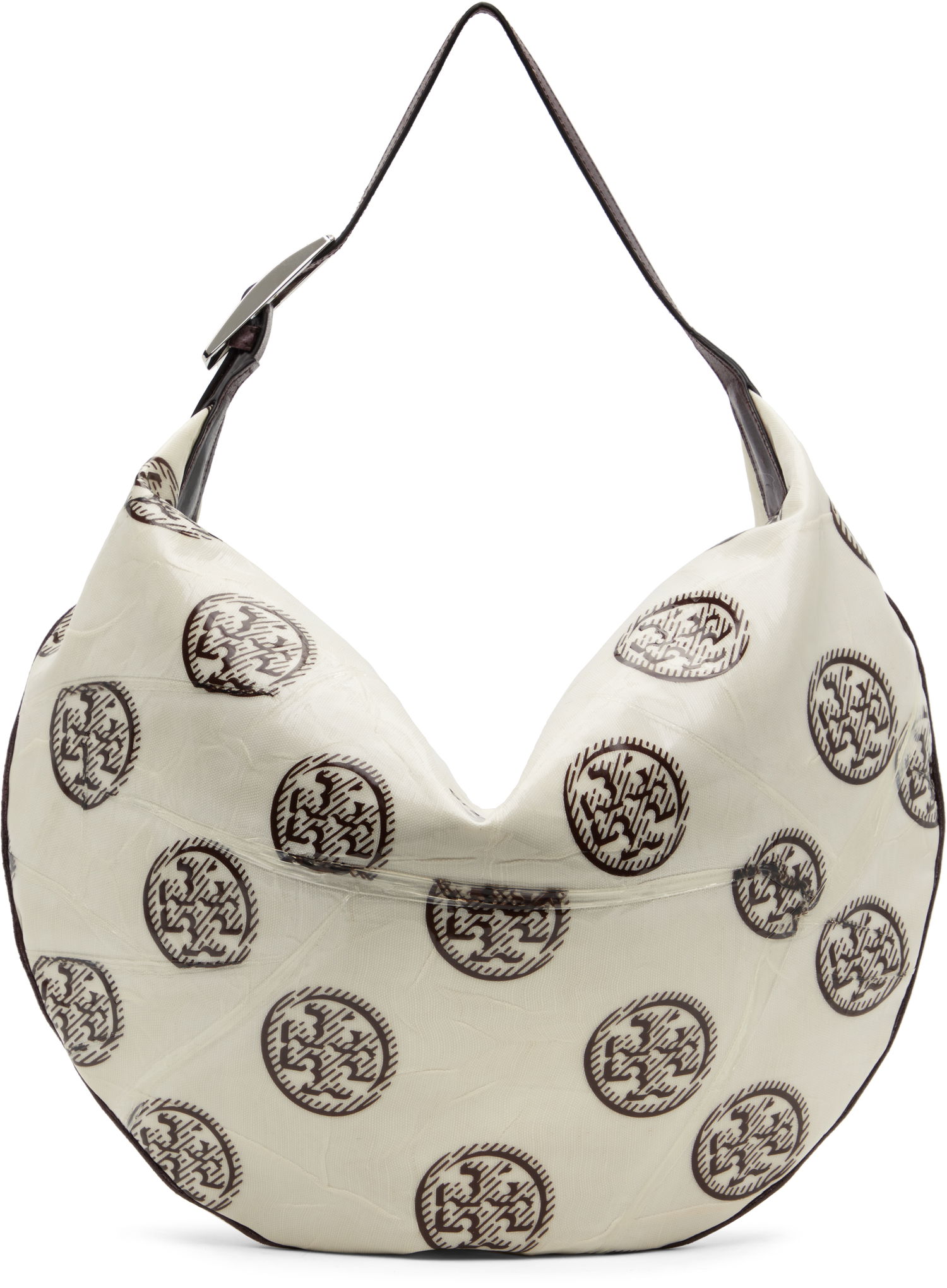Torba za čez ramo Tory Burch Tory Burch T Monogram Balloon Bag Bela | 171915-102, 0