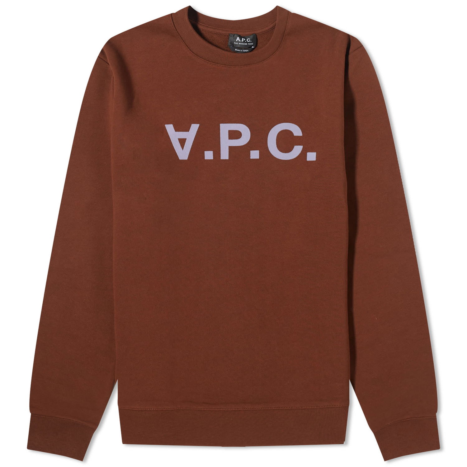 Pleteni pulover A.P.C. VPC Logo Crewneck Rjava | COFAX-H27378-CAJ, 0