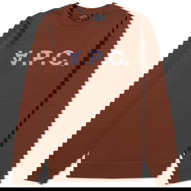Pleteni pulover A.P.C. VPC Logo Crewneck Rjava | COFAX-H27378-CAJ, 0