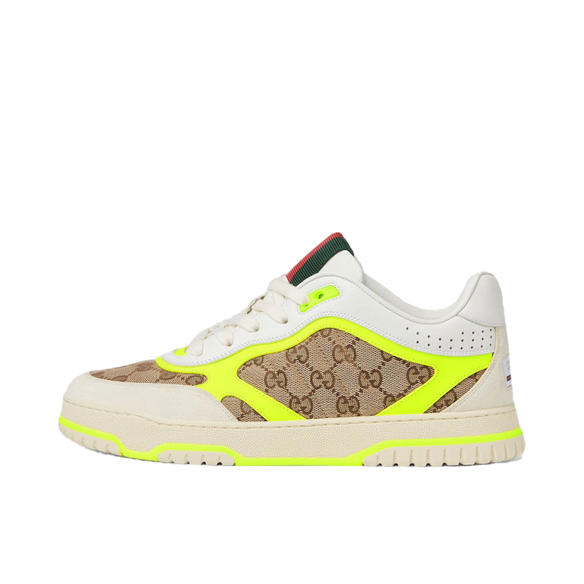 Superge in čevlji Gucci Re-Web White Beige Yellow Bež | 787476AADHW9562