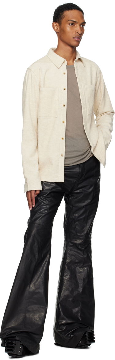 Srajce Rick Owens Rick Owens Concordians Corduroy Work Shirt Bež | RU02E1292 MLC, 3