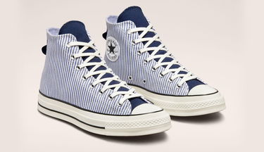 Superge in čevlji Converse Chuck 70 High "Crafted Stripe" Modra | A00472C, 2