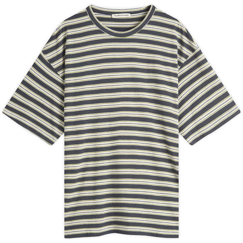 Majica YMC YMC Triple Jacquard Stripe T-Shirt, Size Large Siva | P6YMJ-90