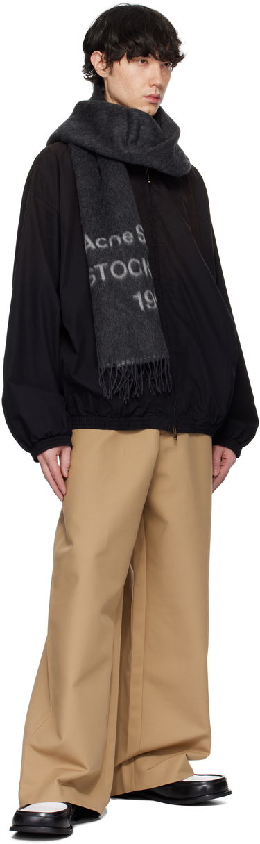 Vetrovka Acne Studios Printed Logo Zipper Jacket Črna | B90791-, 3