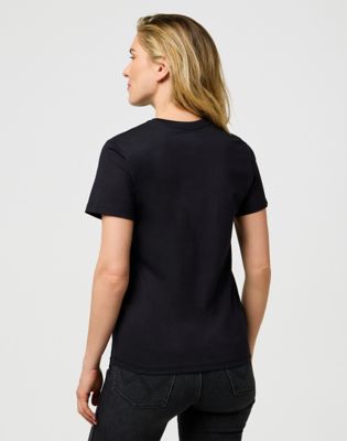 Majica Wrangler Wrangler Slim Sign Off T-Shirt Črna | 112373023:XS