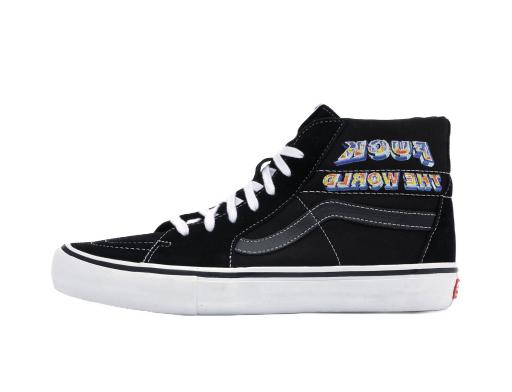 Skateboarding Vans Sk8-Hi Supreme Fuck the World Black Črna | VN0A45JDSY1