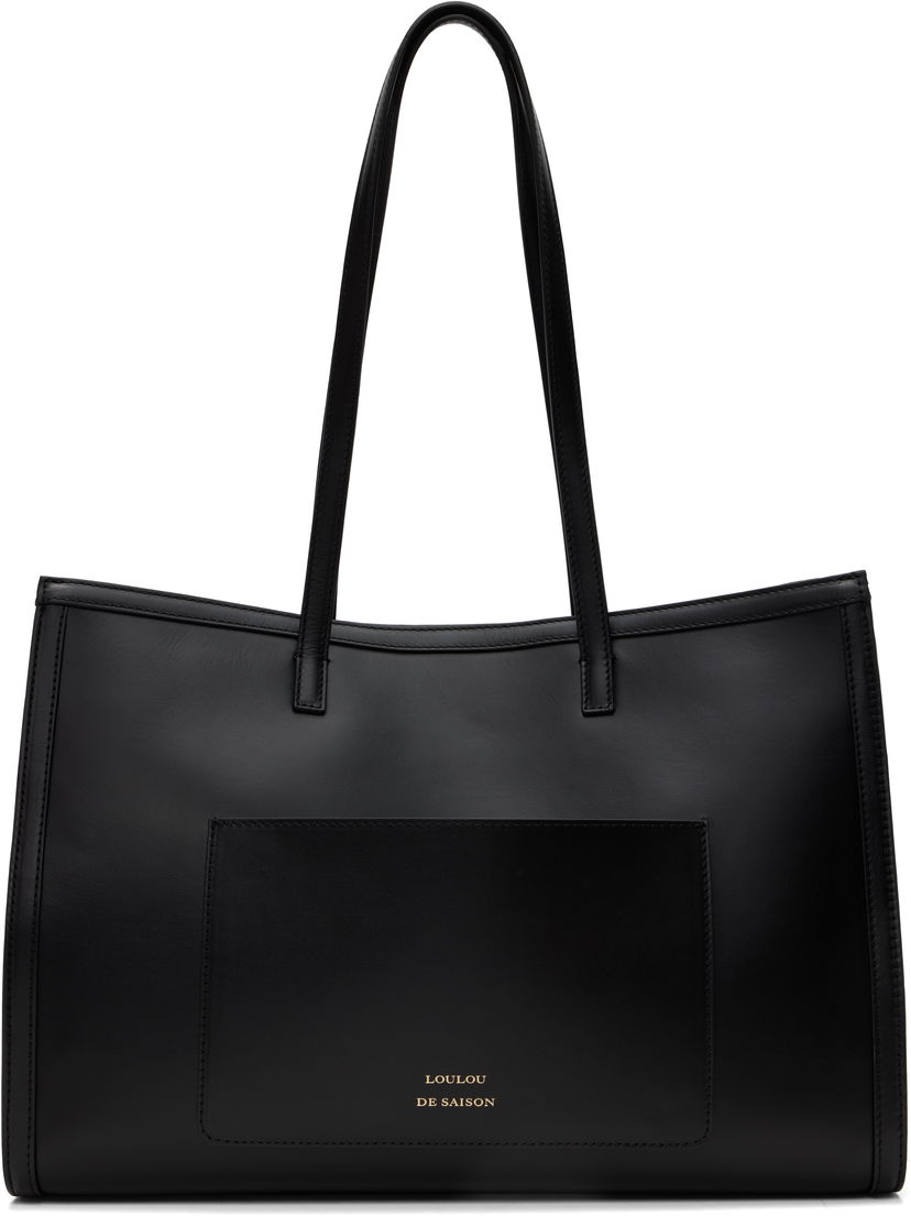 Tote bag Loulou de Saison Loulou de Saison Anyla Leather Tote Črna | ANYLA