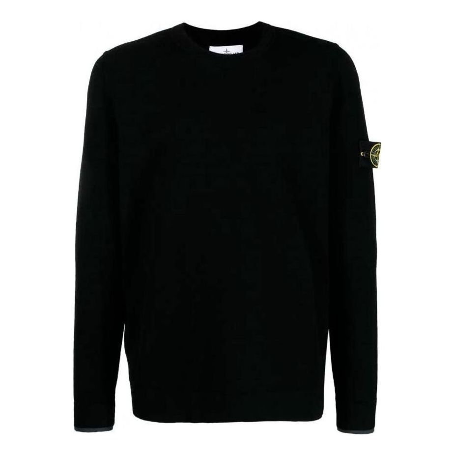 Pleteni pulover Stone Island Wool Crewneck Sweater Črna | 7915526A1-V0029, 0
