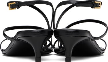 Modni dodatki Khaite KHAITE Loop Kitten Heel Sandals Črna | F3076-920, 1