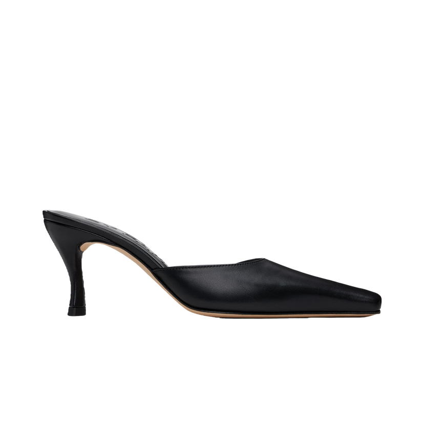 Superge in čevlji BY FAR Selene Leather Mules Črna | MWFHC018CL013BK001PL