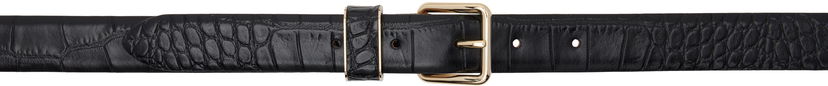 Pasovi A.P.C. Anastasia Barbieri Edition Elsa Croc-Embossed Leather Belt Črna | PXBLJ-F65217