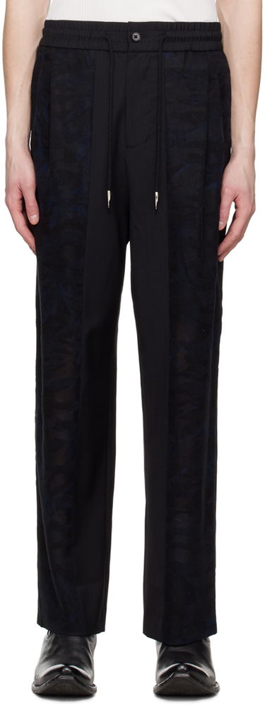 Hlače Feng Chen Wang Feng Chen Wang Paneled Trousers Črna | FMS15TR13, 0