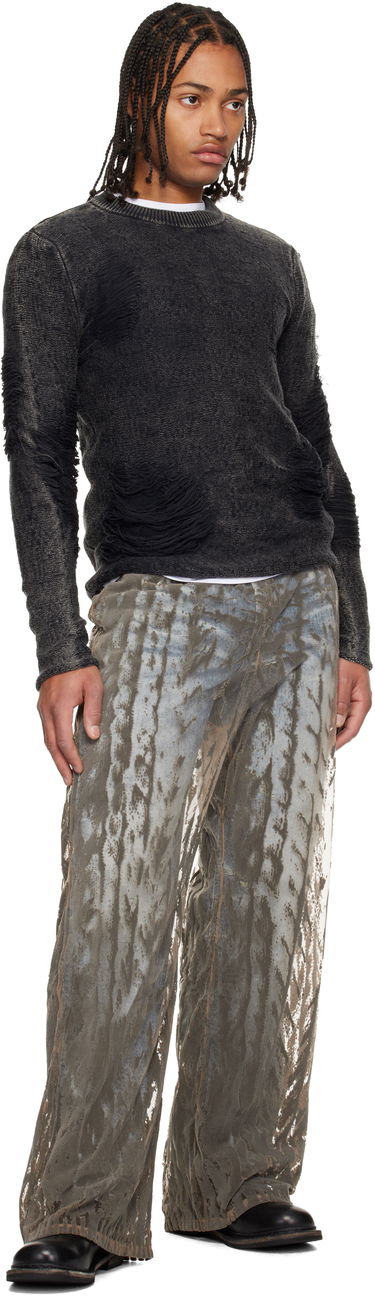 Hlače Diesel P-Egaso Distressed Textured Trousers Večbarvna | A21590-0SLCQ-98BA, 3
