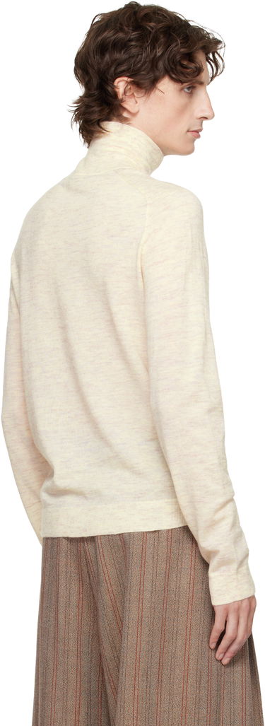 Pleteni pulover JW Anderson JW Anderson Logo Turtleneck Bež | KW1436-YN0444, 2