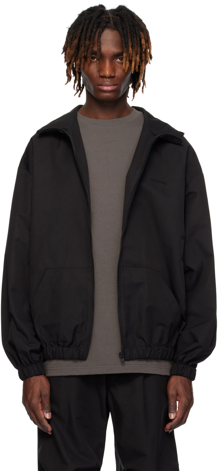 Vetrovka We11done We11done Track Hoodie Windbreaker Črna | WD-JP0-25-002-M-BK
