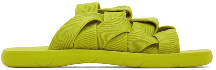 Superge in čevlji Bottega Veneta Intrecciato Slides "Green" Zelena | 651402 V0GV0, 0
