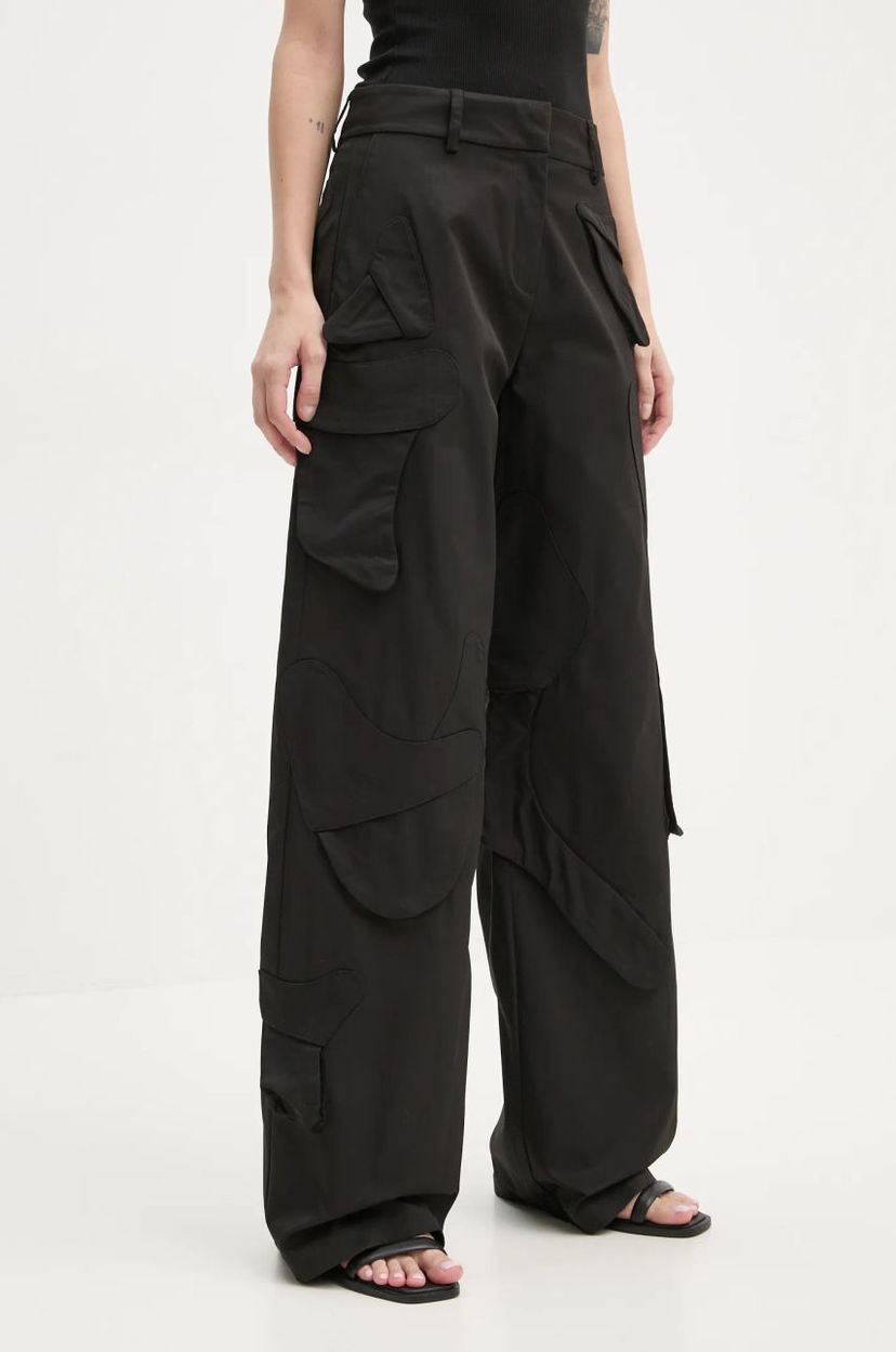 Cargo hlače HELIOT EMIL High Waist Cargo Pants Črna | HE.W.10.113.BLK01