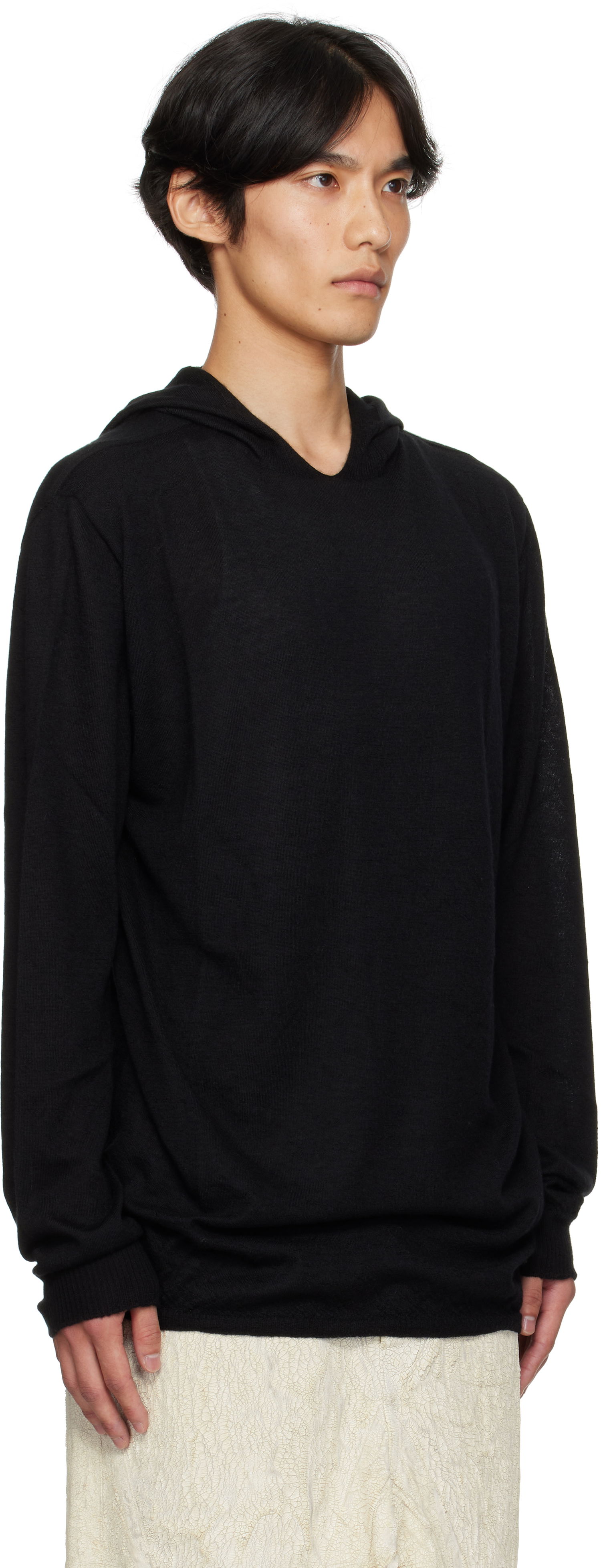 Pulover Rick Owens Rick Owens Concordians Long Sleeve Hoodie Črna | RU02E1623 WS, 1