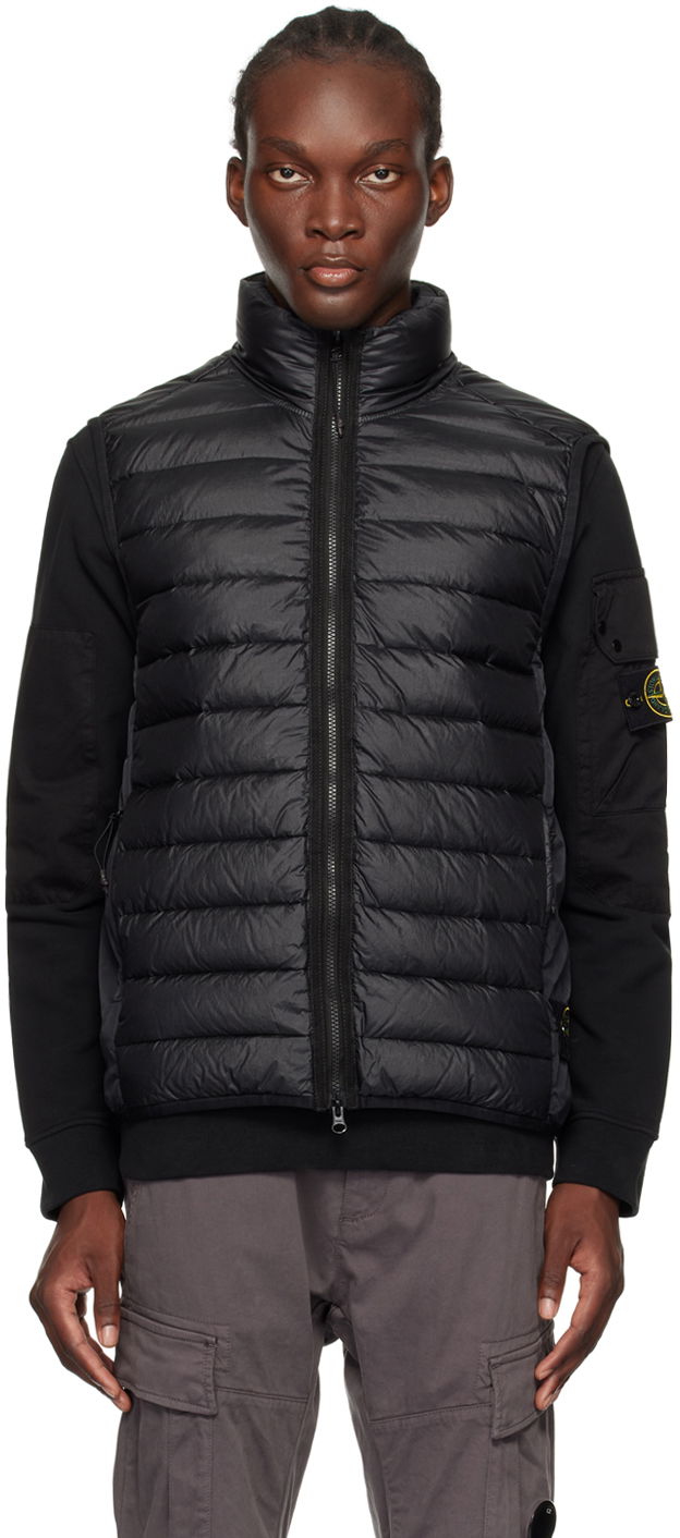 Telovnik Stone Island Black Quilted Down Vest Črna | 8115G0724, 0