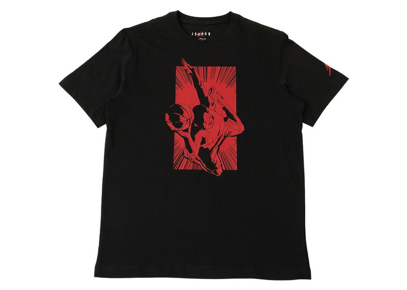 Majica Jordan Jordan MJ Dunk Tee Black/Gym Red/Gym Red Črna | FB7462-010