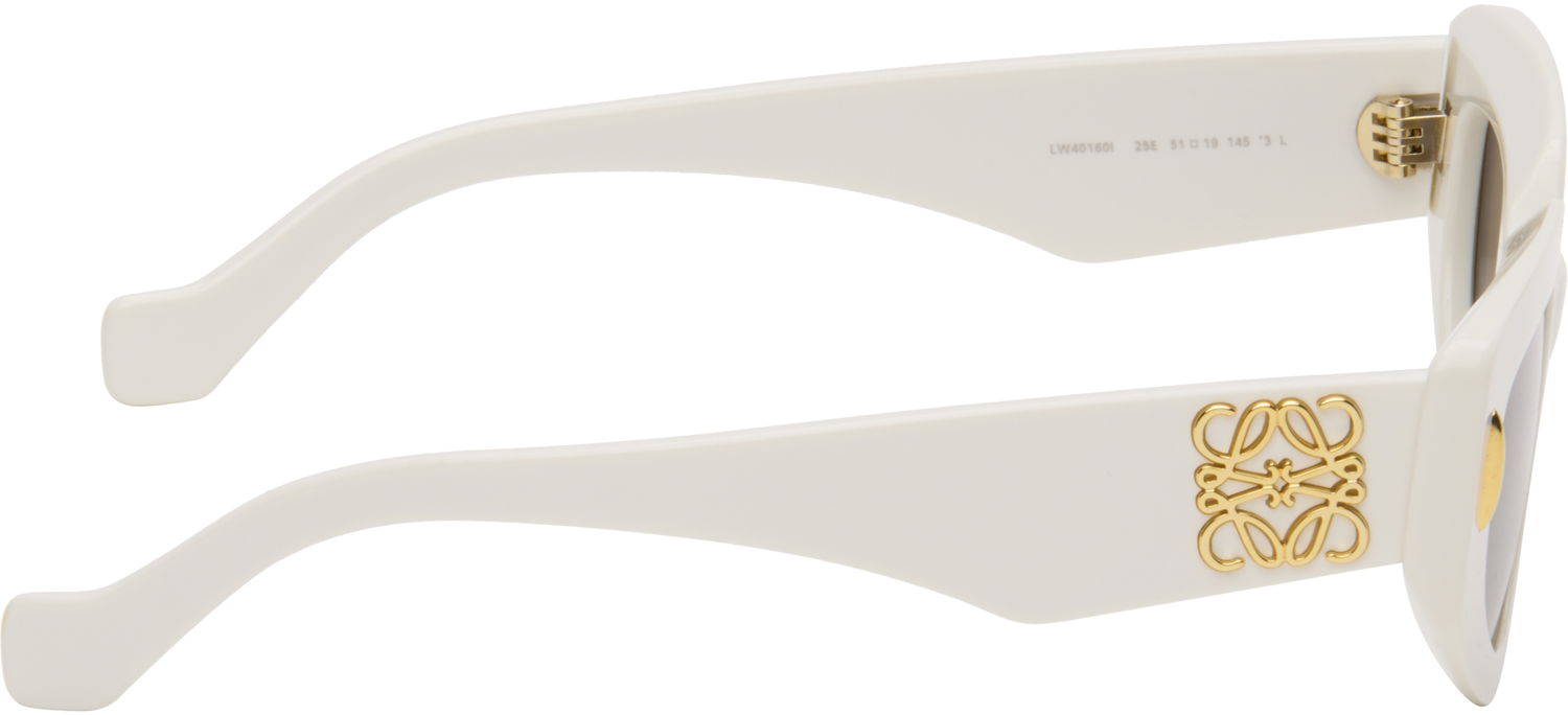 Sončna očala Loewe Loewe Small Butterfly Screen Sunglasses Bela | LW40160IW5125E 192337224812, 1