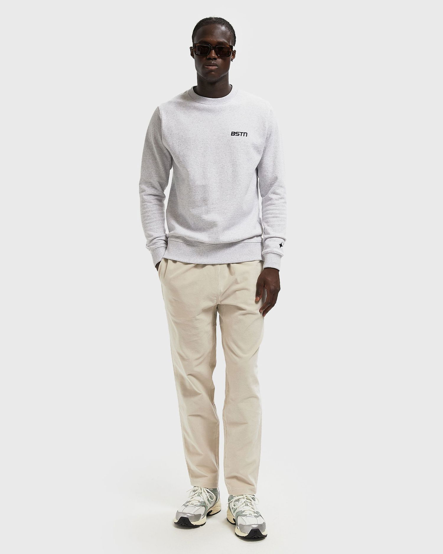 Hlače New Balance Stretch Corduroy Pants Bež | MP53521-TWF, 1