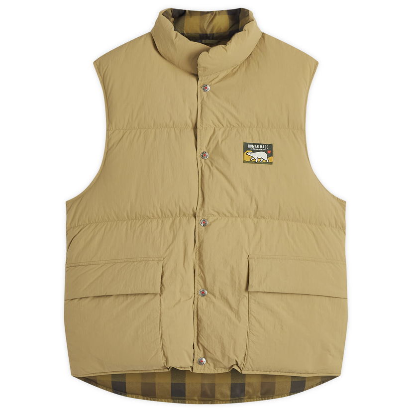 Telovnik Human Made Reversible Down Vest with Logo Patch Bež | HM28JK034-BG